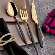 İstanbul Gold Siyah Kaşık Çatal Bıçak Takımı 18 Parça Bonvagon