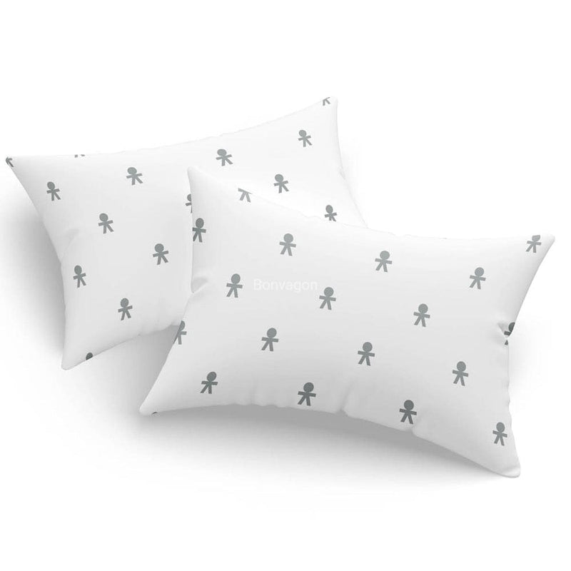 Janes Kombin Beyaz 2li Yastık Kılıfı 50x70cm Bonvagon