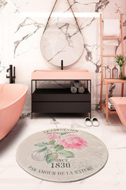 Jardiner Çap100cm Dijital Baskılı Mutfak Halısı, Kaymaz Taban, Yıkanabilir Bonvagon