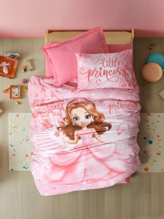 Junior Genç Ranforce Nevresim Takımı Tek Kişilik Gimbiya Pembe Bonvagon