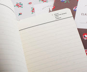 Kahverengi Çiçekli A5 Boy Defter Bonvagon