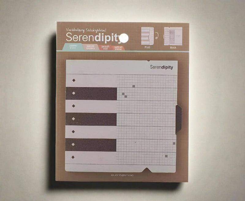 Kahverengi Haftalık Planlayıcı Yapışkanlı Notluk Bonvagon