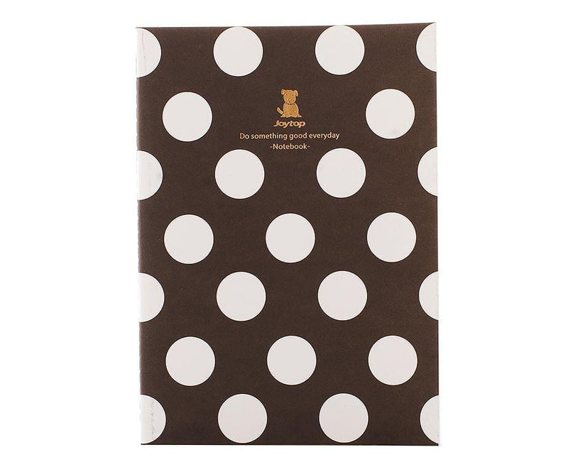 Kahverengi Puantiyeli B5 Çizgili Defter Bonvagon