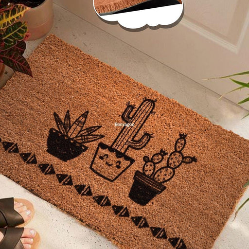 Kaktüs Con Doğal Koko Hindistan Cevizi Kapı Önü Paspas 60x40cm