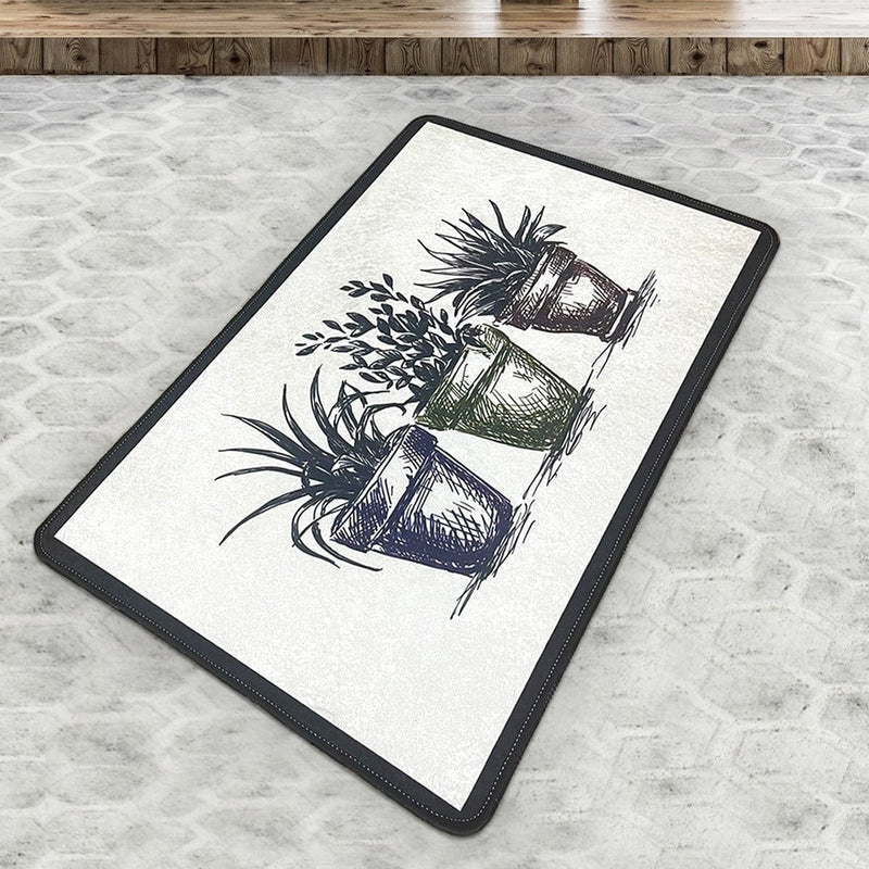 Kakule Dijital Banyo Halısı, Kaymaz Taban, Yıkanabilir Bonvagon