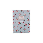 Kalın Kapaklı Çiçekli Defter Mavi 108x148mm Bonvagon