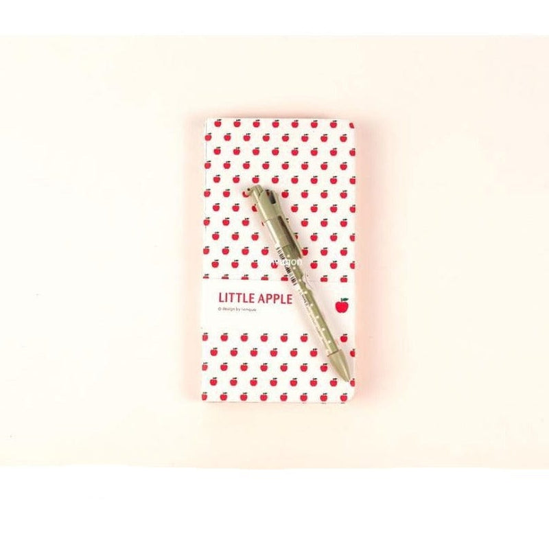 Kalın Kapaklı Elmalı Beyaz Defter 178x96mm Bonvagon