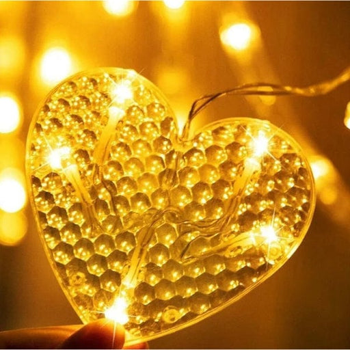 Kalp Perde Led Işık 3m 6 Sıra 12 Adet Gün Işığı Bonvagon