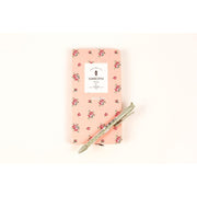 Kapaklı Pembe Çiçekli Defter 178x96mm Bonvagon