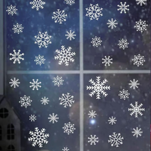 Kar Taneleri Sticker Seti 42 Adet Yılbaşı Temalı Tüm Yüzeylere Uygun Bonvagon