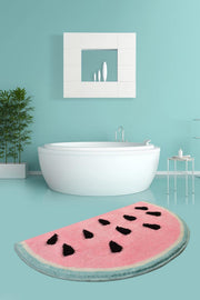 Karpuz 60x100cm Akrilik Banyo Halısı, Kaymaz Taban, Yıkanabilir Bonvagon