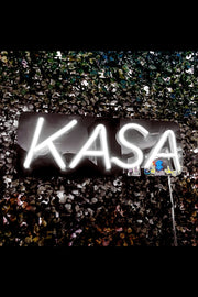 Kasa Yazılı Neon LED Aydınlatma Işıklı Tablo Duvar Dekorasyon