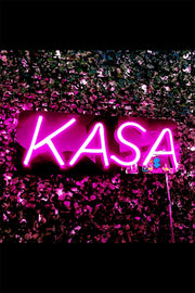 Kasa Yazılı Neon LED Aydınlatma Işıklı Tablo Duvar Dekorasyon
