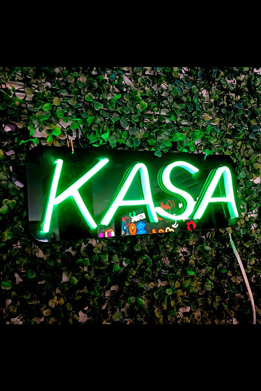 Kasa Yazılı Neon Led Işıklı Tablo Duvar Dekorasyon Bonvagon