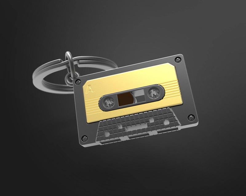 Kaset Anahtarlık Çelik Halkalı