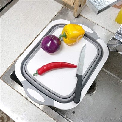 Katlanabilir Süzgeçli Kesme Tahtası ve Badya Bonvagon