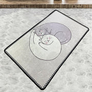 Katt 70x120cm Dijital Banyo Halısı, Kaymaz Taban, Yıkanabilir Bonvagon
