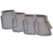 Kavanoz Görünümlü Kilitli Poşet Çıtçıtlı ve Pratik Torba 4 Adet Bonvagon