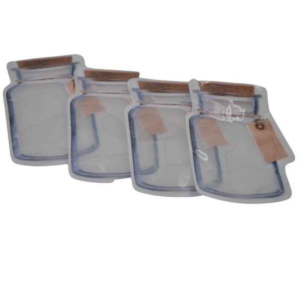 Kavanoz Görünümlü Kilitli Poşet Çıtçıtlı ve Pratik Torba 4 Adet Bonvagon