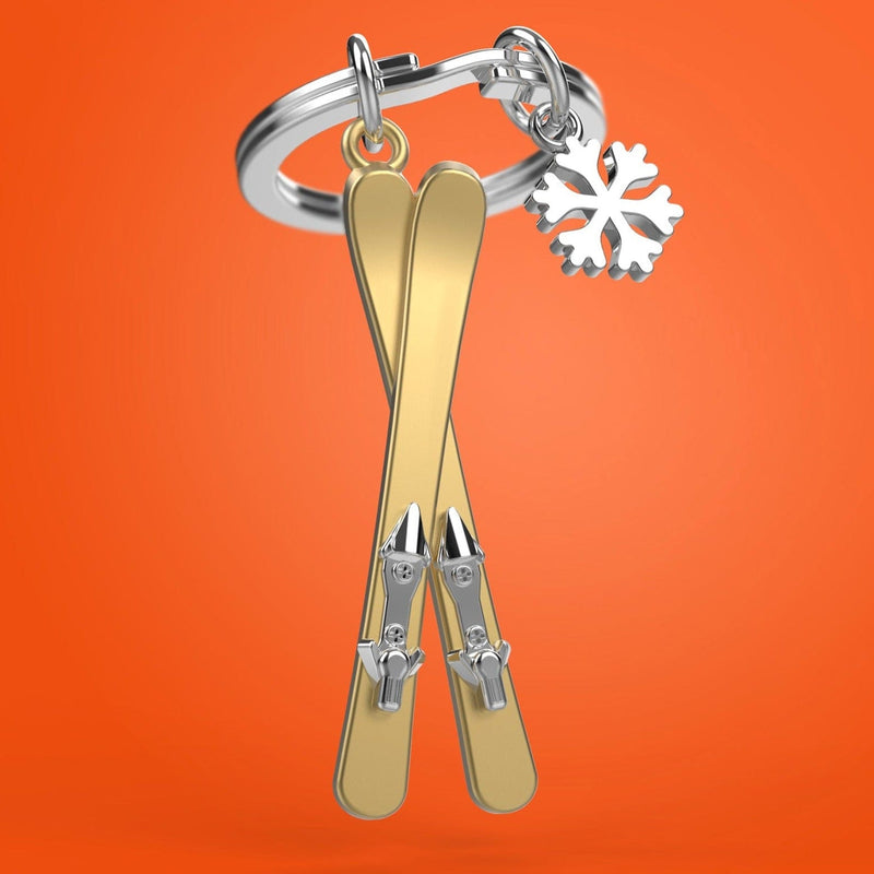 Kayak Takımları ve Kar Tanesi Çelik Halkalı Anahtarlık  Bonvagon Metalmorphose