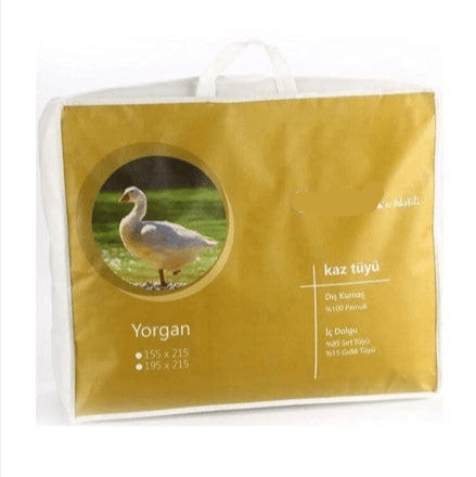 Kaz Tüyü Çift Kişilik Yorgan 195x215cm Bonvagon