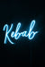 Kebab Yazılı Neon Led Işıklı Tablo Duvar Dekorasyon Bonvagon