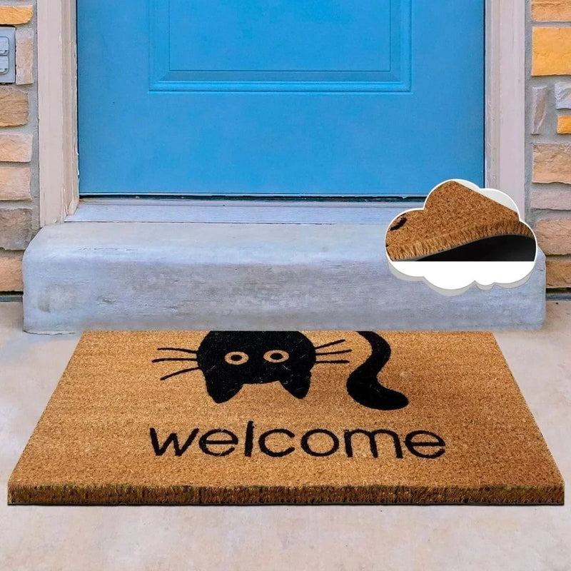 Kedicik Doğal Koko Hindistan Cevizi Kapı Önü Paspas 60x40cm Bonvagon