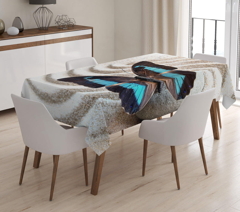 Kelebek Dijital Baskılı Masa Örtüsü masa100 Bonvagon