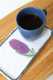 Keraart Anadolu Çiçekleri Doğaltaş Kahve Sunum Seti 4 Parça 2 Kişilik 20256-58 Bonvagon