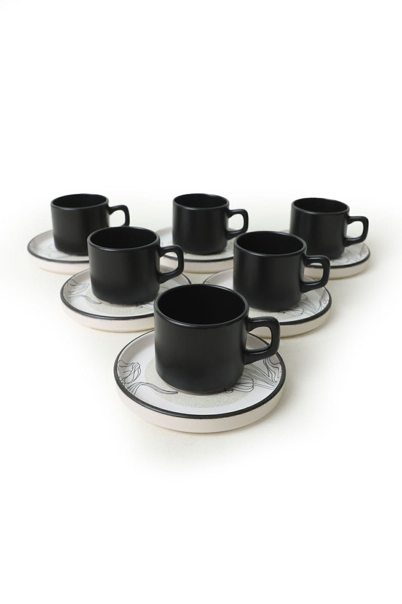 Keraart Shade Stackable Çay Takımı 12 Parça 6 Kişilik 21848 Bonvagon