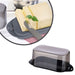 Kilitli Plastik Kapaklı Kahvaltılık Tereyağlık Peynirlik Erzak Saklama Kabı Bonvagon