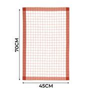 Kırmızı 4lü Kareli Set Kurulama Bezi Pamuklu Mutfak Havlusu Çok Amaçlı Örtü 45x70cm Bonvagon