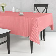 Kırmızı Beyaz Pöti Kareli Masa Örtüsü %100 Pamuk 170x170cm Bonvagon