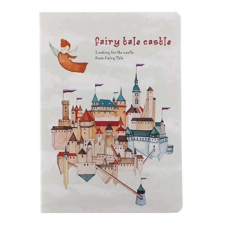 Kırmızı Fairy Tale Castle B5 Defter Bonvagon