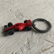 Kırmızı Formula Yarış Arabası Anahtarlık Çelik Halkalı  Bonvagon Metalmorphose