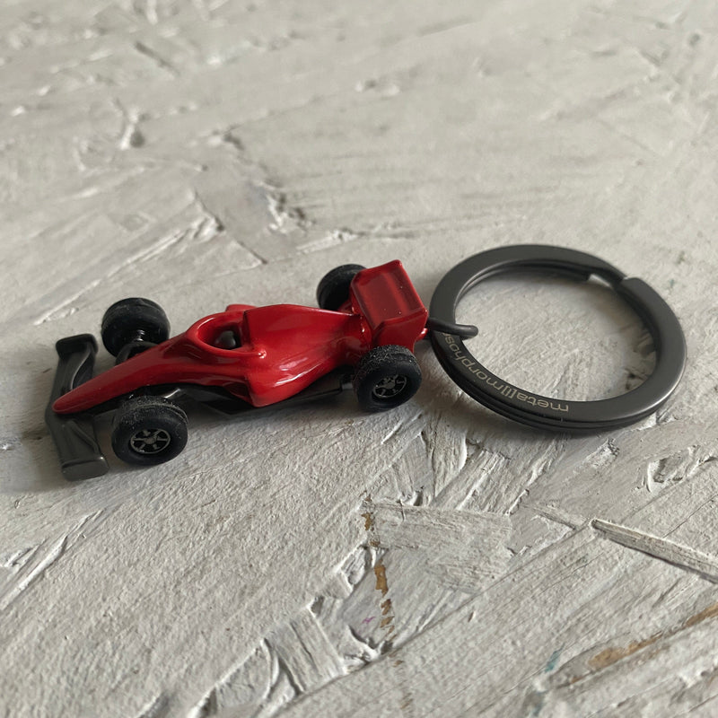 Kırmızı Formula Yarış Arabası Anahtarlık Çelik Halkalı  Bonvagon Metalmorphose