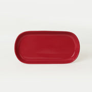 Kırmızı Noyan Kayık Tabak 2 Adet 28cm Bonvagon