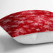 Kırmızı Zeminde Kar Taneleri Dekoratif Yastık Kırlent Kılıfı 43x43cm Bonvagon