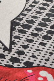 Kiss Dijital Baskılı 2li Set Banyo Halısı, Kaymaz Taban, Yıkanabilir Bonvagon