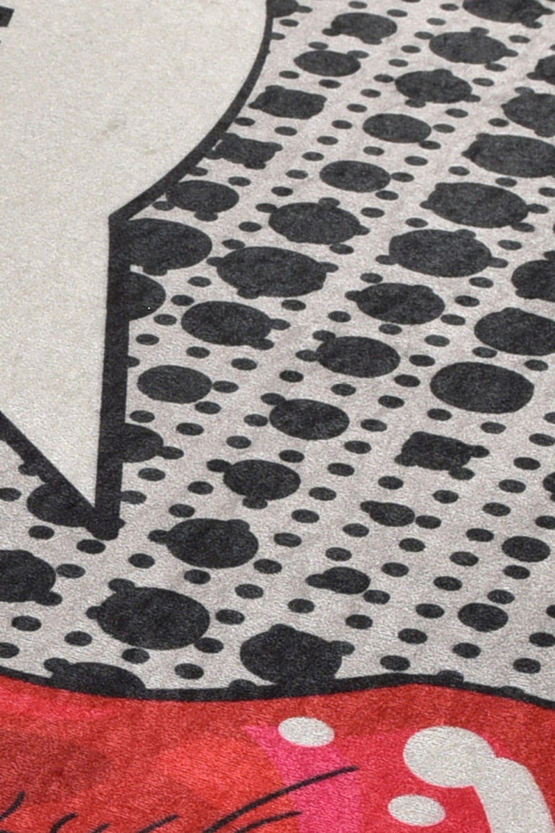 Kiss Dijital Baskılı 2li Set Banyo Halısı, Kaymaz Taban, Yıkanabilir Bonvagon