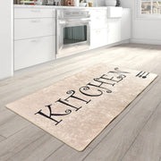 Kitchen Spoon Dijital Baskılı Mutfak Halısı, Kaymaz Taban, Yıkanabilir Bonvagon