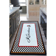 Kitchen Zion Dijital Baskılı Dekoratif Halı, Kaymaz Taban, Yıkanabilir Bonvagon
