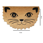 Kitty 45x75cm Doğal Koko Hindistan Cevizi Kapı Önü Paspas Grazie Bonvagon