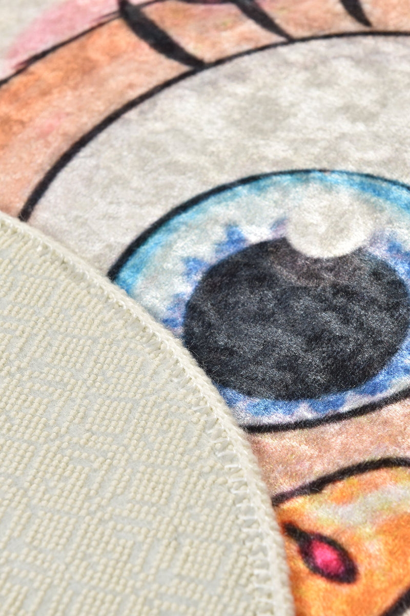 Kitty Dijital Baskılı 2li Set Banyo Halısı, Kaymaz Taban, Yıkanabilir Bonvagon