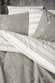 Klein Nakışlı çift Kişilik Nevresim Takımı Moke Kahve Bonvagon