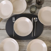 Krem Hitit Yemek Tabağı 21cm 6 Adet