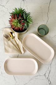 Krem Kayık Tabak 28 Cm - 2 Adet Bonvagon