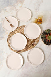 Krem Pasta Tabağı 24 Cm 6'lı Set