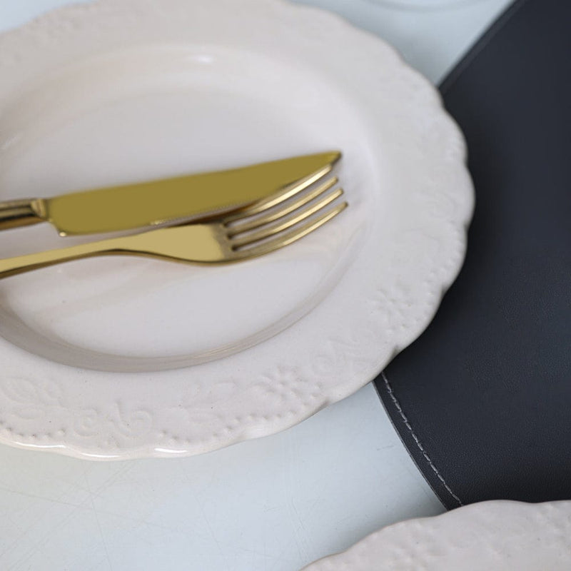 Krem Tango Pasta Tabağı 21cm 6 Adet Bonvagon