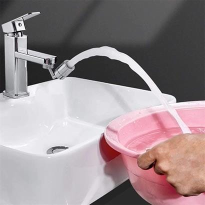 Krom Görünümlü Plastik Kolay Yerleştirilebilen Banyo Tuvalet Bahçe Fonksiyonlu Musluk Başlığı Bonvagon